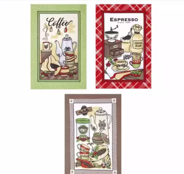 Pano de Copa Dohler Prata Coffee04 45 cm X 65 cm