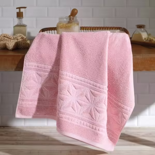 Toalha de Banho Dohler Confort FJ7150 70 cm X 1,40 m rosa