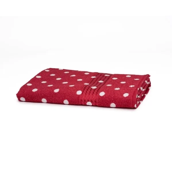 Toalha de Rosto Dohler Prisma Fernanda 50 cm X 80 cm Vermelho