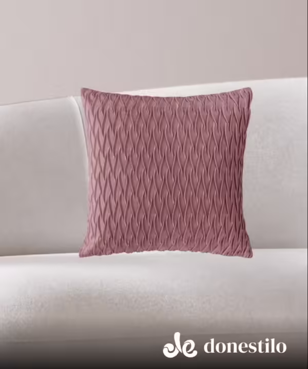 Capa de Almofada Jolitex Dunas 43×43 cm rosa queimado