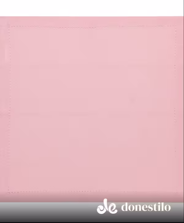 Guardanapo 4 peças Jolitex Ponto Ajour 40x40 cm rosa cha