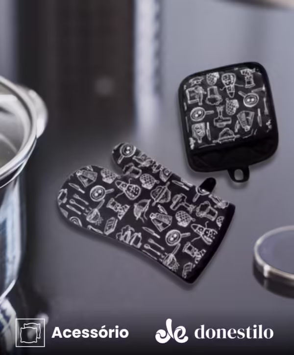 Luva de cozinha e Pegador Jolitex