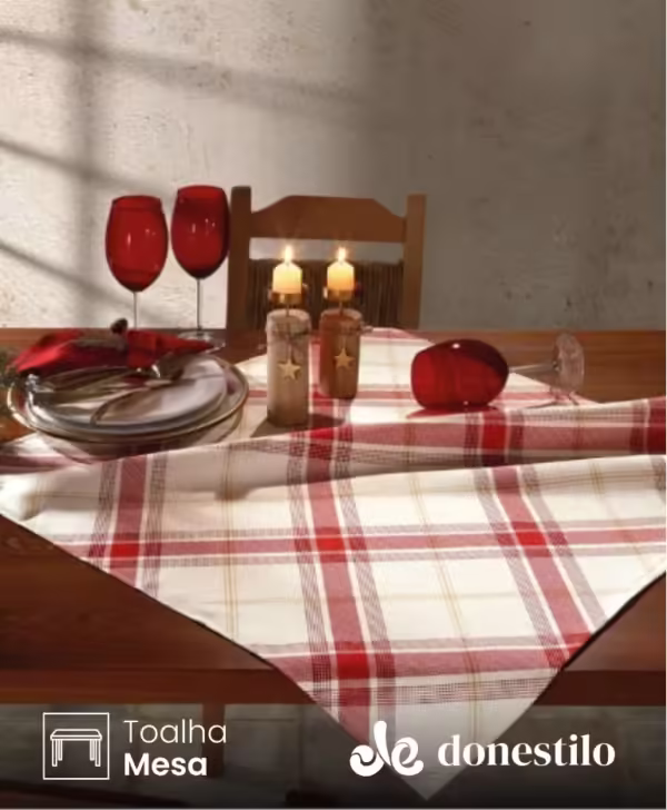 Toalha de Mesa Dohler Celebra Natal 99 78X78 cm