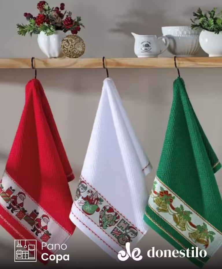 Pano de Prato Döhler Vida II Natal 45x70cm