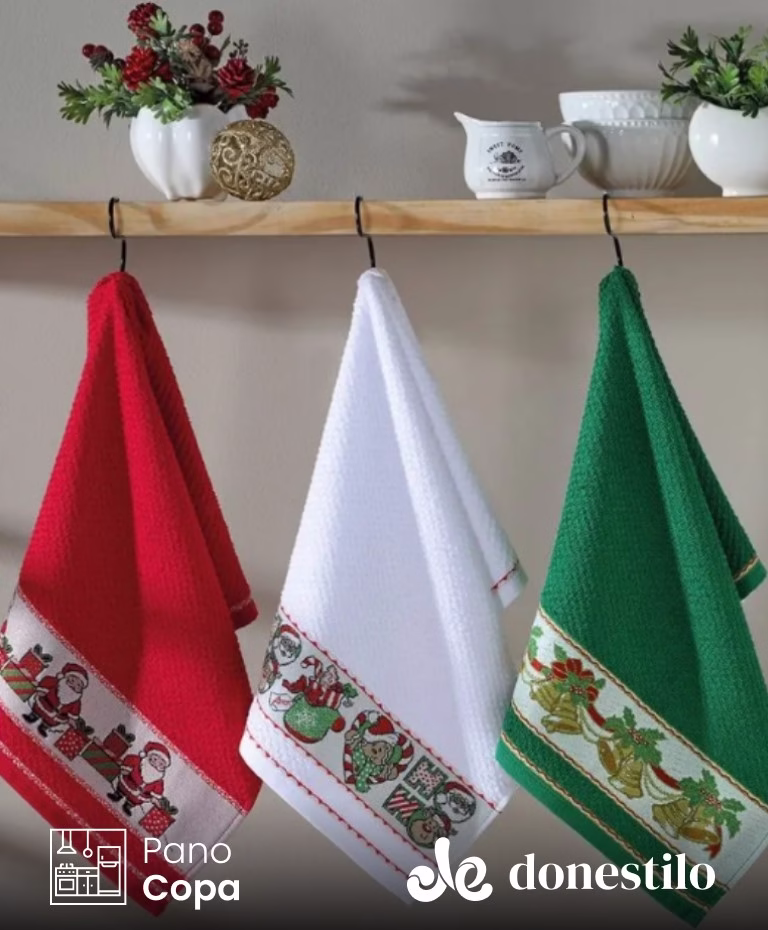 Pano de Prato Döhler Vida II Natal 45x70cm