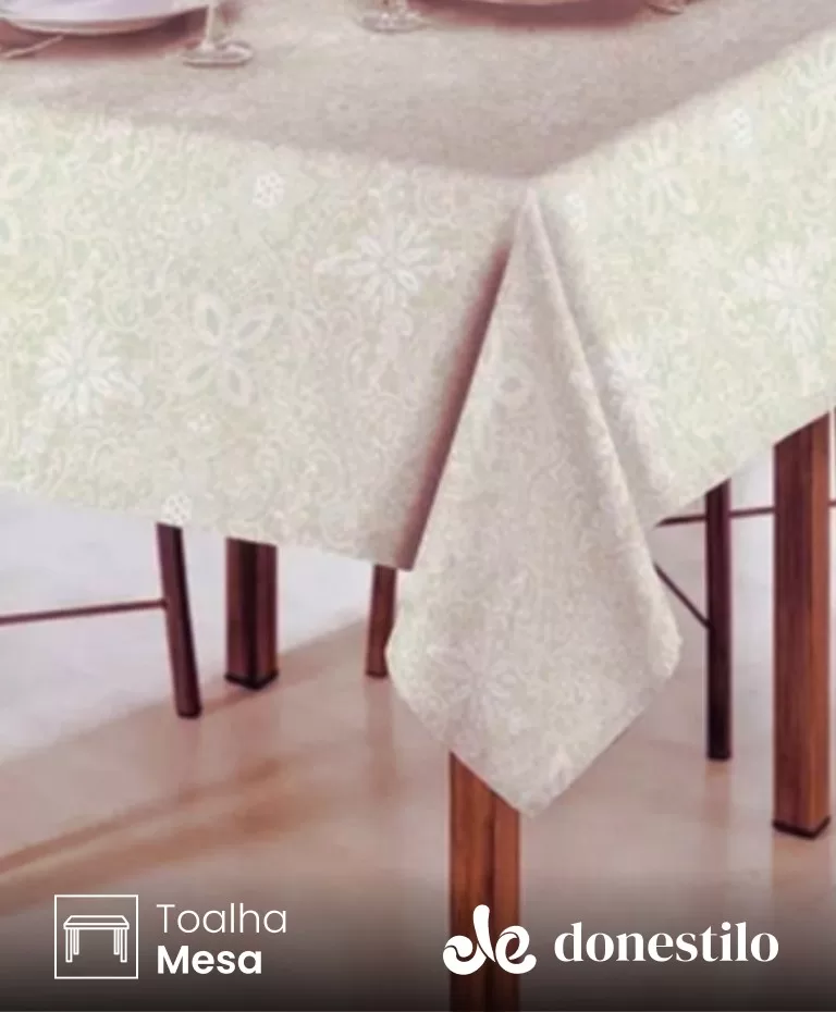 Toalha de Mesa Retangular Döhler 6 lugares Athenas Eliete 1,40X2,10 m portada