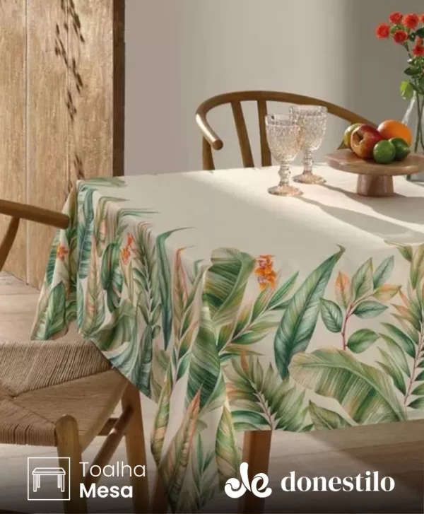 Toalha de Mesa Retangular Döhler 8 lugares Renova Hércules 1,60X2,70 m