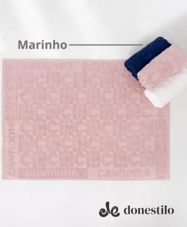 Tapete de Banheiro Cavhome Cav 50X70 cm Marinho