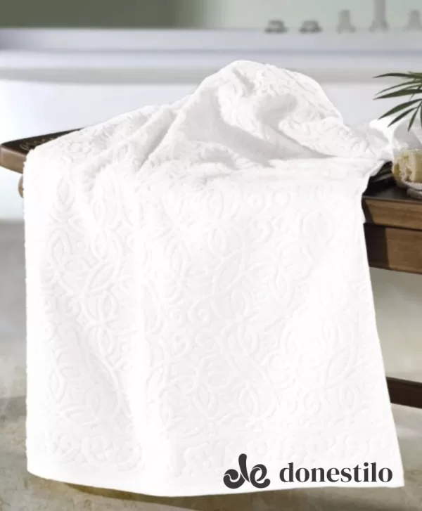 Toalha de Banho Döhler Provença 70×140 cm Branco