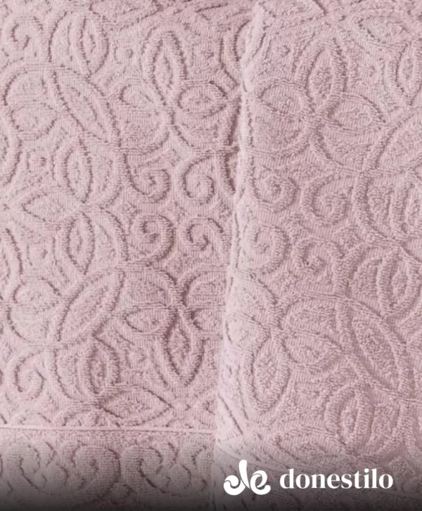 Toalha de Rosto Döhler Provença 50×90 cm Rosa Claro