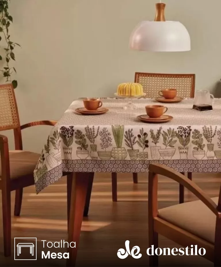 Imagen para el producto Toalha de Mesa Quadrada Lepper 4 lugares Jardim 1,40X1,40 m