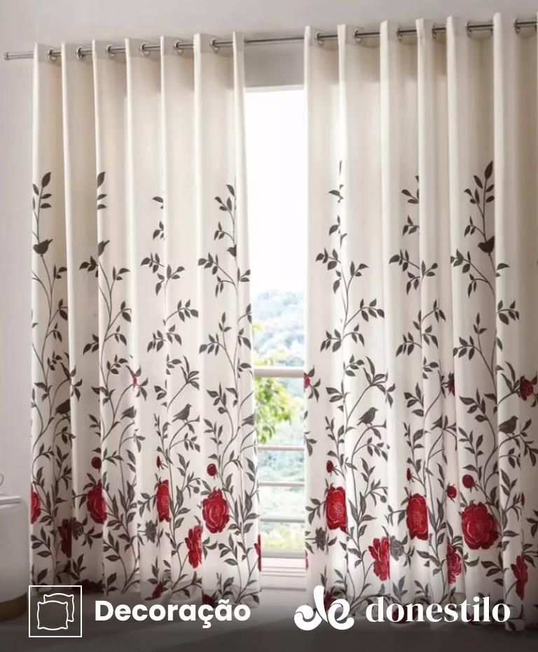 Imagen para el producto Cortina estampada Döhler Tais II 5092 2,00X1,80 m
