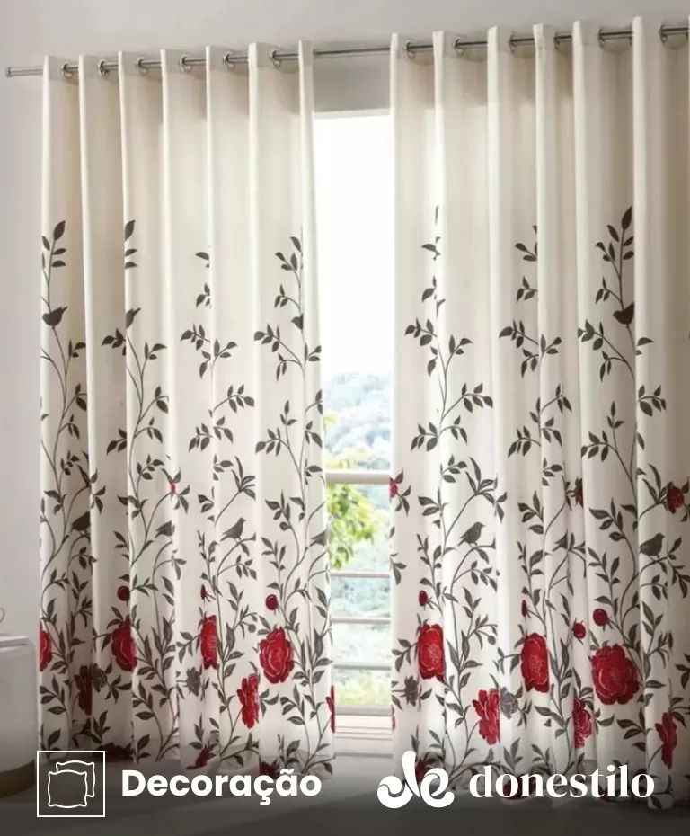 Imagen para el producto Cortina estampada Döhler Tais II 5092 2,00X1,80 m