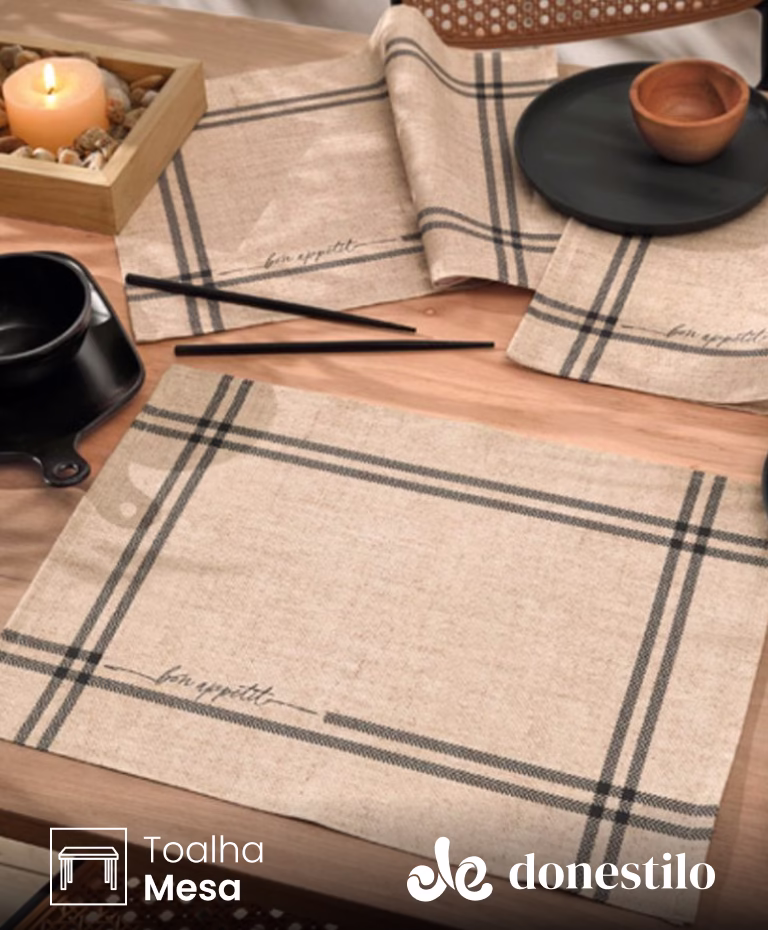 Imagen para el producto Jogo Americano Döhler 4 peças Renova Home Sweet Home 45X31 cm