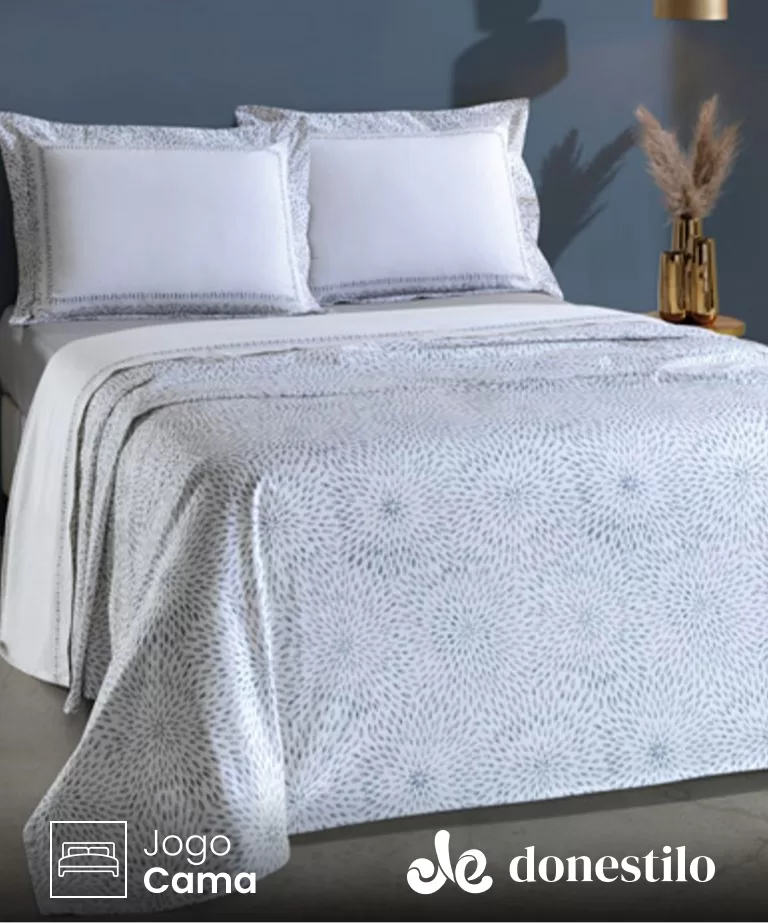 Imagen para el producto Jogo de Cama Casal 4 peças Döhler Chuva de Sorte