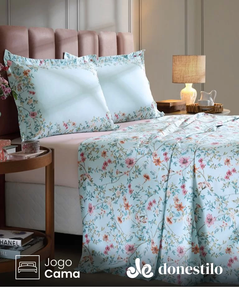 Imagen para el producto Jogo de Cama Queen 4 peças Döhler Fiorella