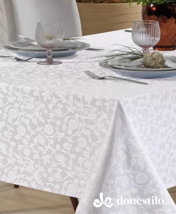 Imagen para el producto Toalha de Mesa Quadrada Döhler 4 lugares Requinte II TJ5040 galeria