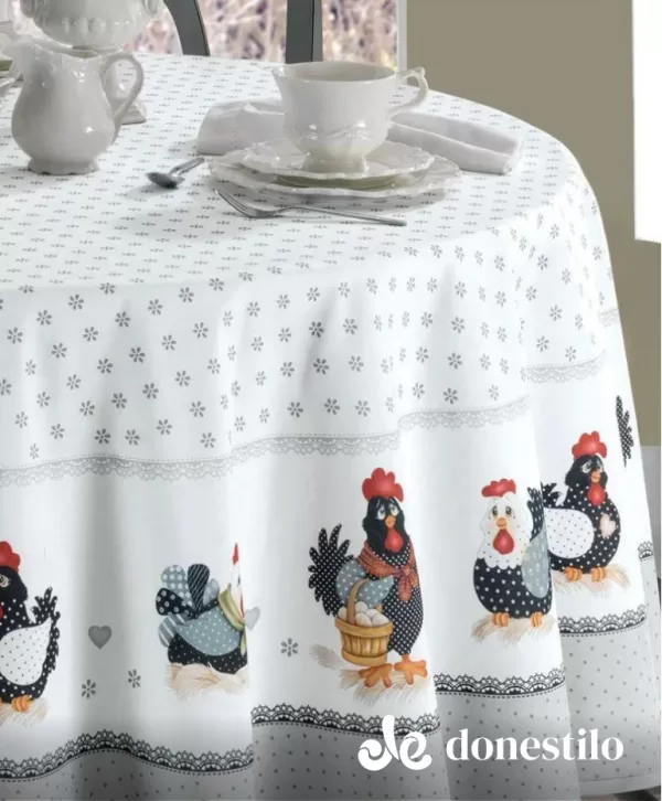 Imagen para el producto Toalha de Mesa Redonda Döhler 6 a 8 lugares Renova Lia 1,80 m galeria