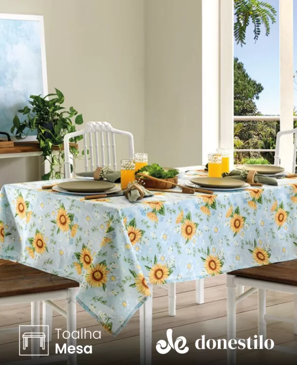 Imagen para el producto Toalha de Mesa Retangular Döhler 8 lugares Athenas Ida 1,60X2,50 m
