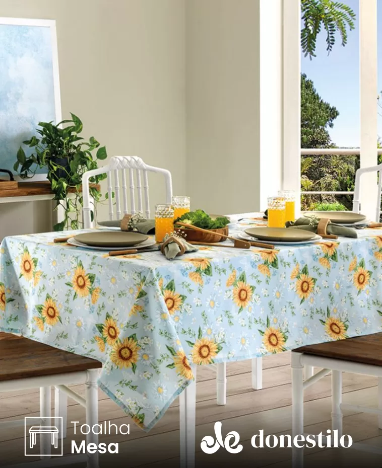 Imagen para el producto Toalha de Mesa Retangular Döhler 8 lugares Athenas Ida 1,60X2,50 m