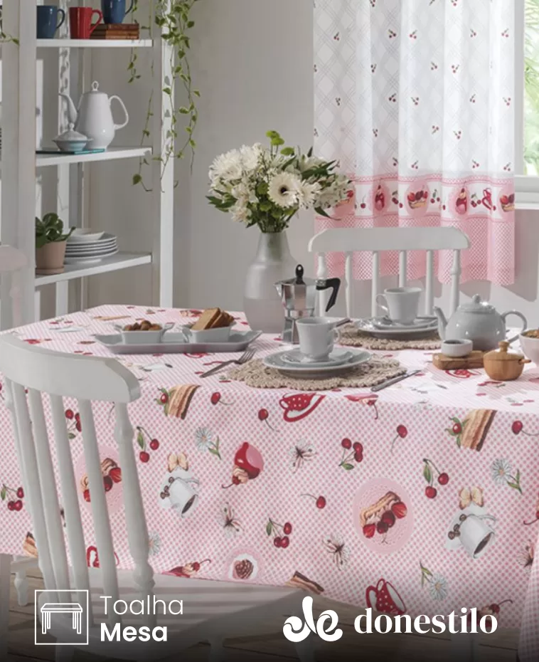 Imagen para el producto Toalha de Mesa Retangular Döhler 8 lugares Athenas Ivana 1,60X2,50 m