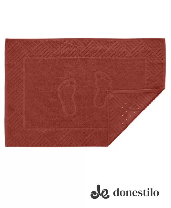 Imagen para el producto Tapete de Banheiro Teka Pezinho 46X70 cm com antiderrapante terracota
