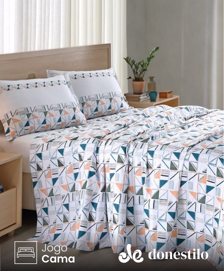 Imagen para Jogo de Cama Casal 4 peças Döhler Sara