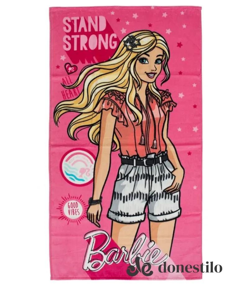 Imagen para Toalha Banho Infantil Döhler Barbie 70x1,30 m galeria 1