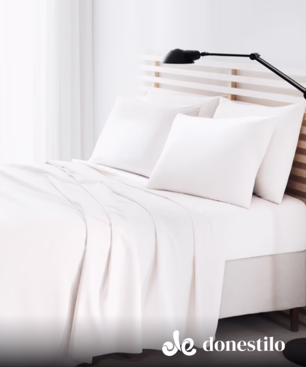 Imagen para Jogo de Cama Casal 4 peças Döhler Priori branco