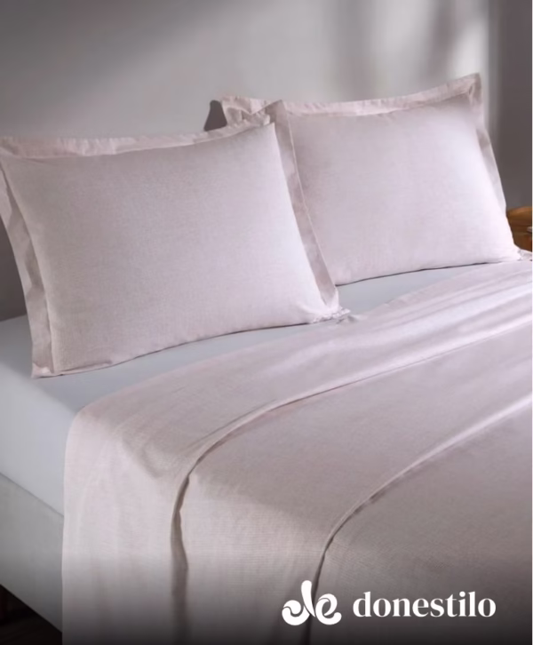 Imagen para Jogo de Cama Casal 4 peças Döhler Uni rosa galeria