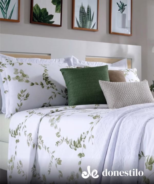 Imagen para Jogo de Cama Queen 4 peças Döhler Jardin galeria 1