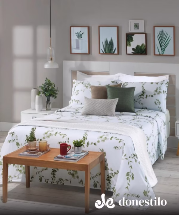Imagen para Jogo de Cama Queen 4 peças Döhler Jardin galeria