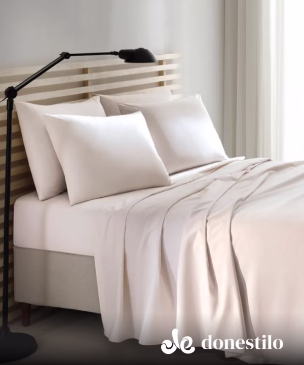 Jogo de Cama Queen 4 peças Döhler Priori Unicolor Salmão