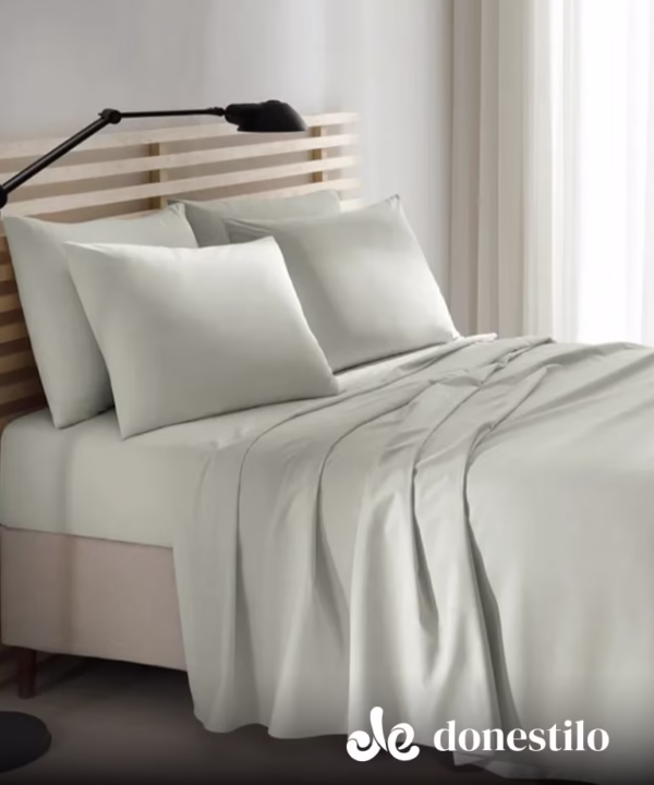 Imagen para Jogo de Cama Queen 4 peças Döhler Priori Unicolor verde claro