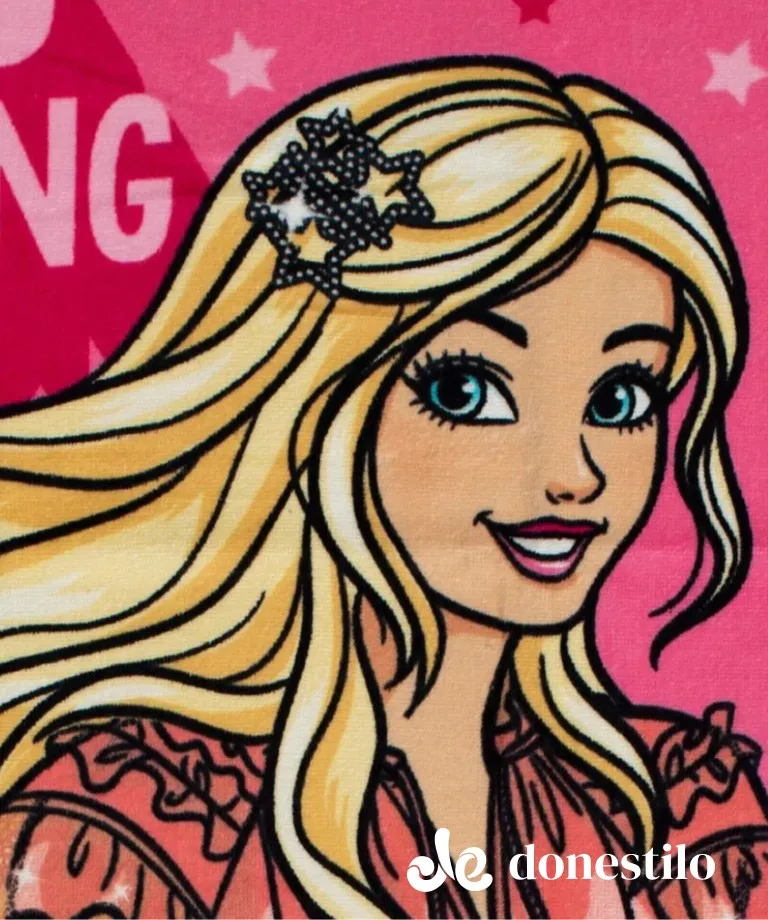 Imagen para Toalha Banho Infantil Döhler Barbie 70x1,30 m galeria