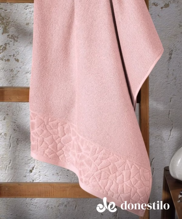 Imagen para Toalha de Rosto Döhler Confort FJ6509 Medindo 50X90 cm rosa claro