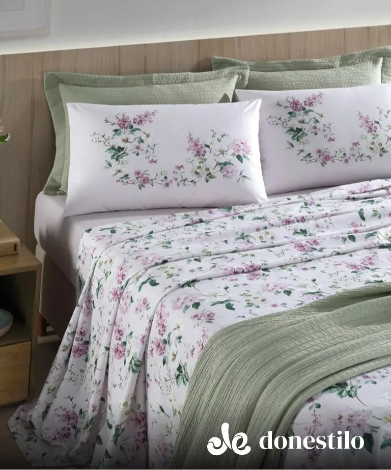 Imagen para Jogo de Cama Casal 4 peças Döhler Clara galeria 1