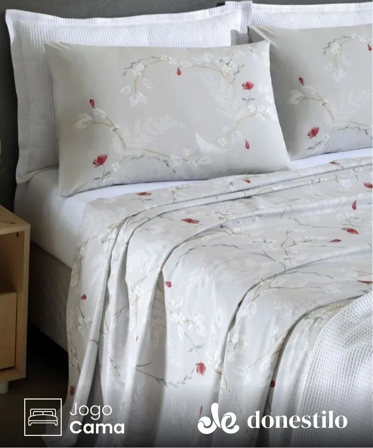 Imagen para Jogo de Cama Queen 4 peças Döhler Caterina destacado