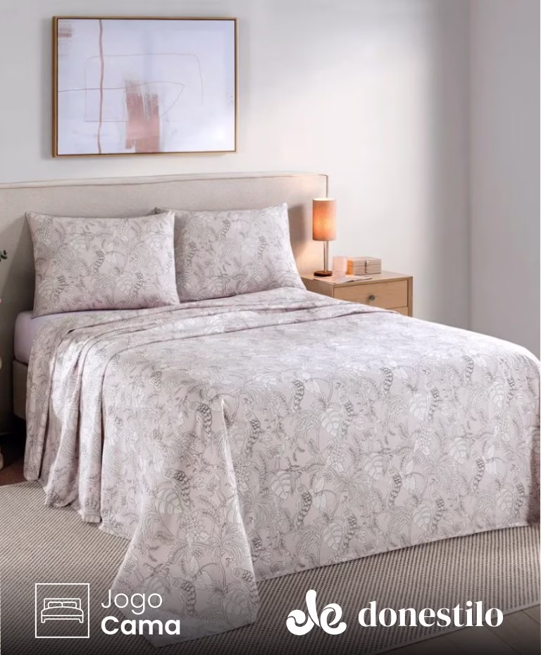 Imagen para Jogo de Cama Queen 4 peças Döhler Pluma destacado