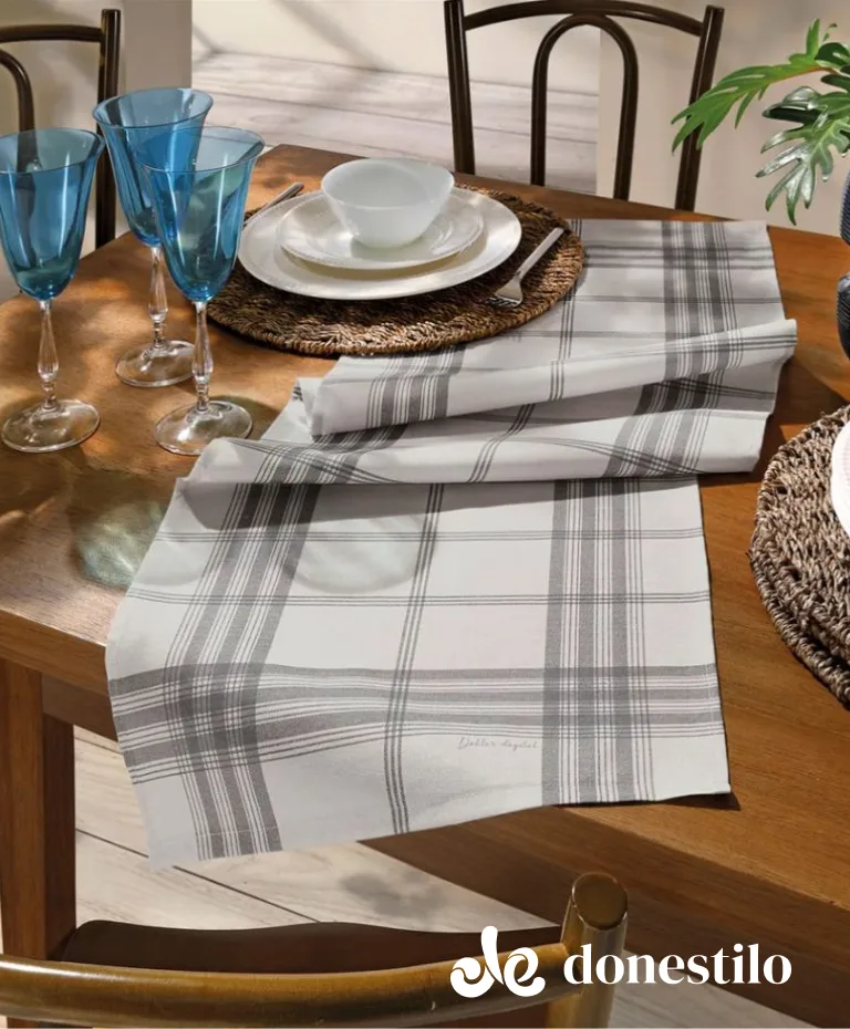 Trilho de Mesa Döhler Renova Luna 45X1,60 m cinza