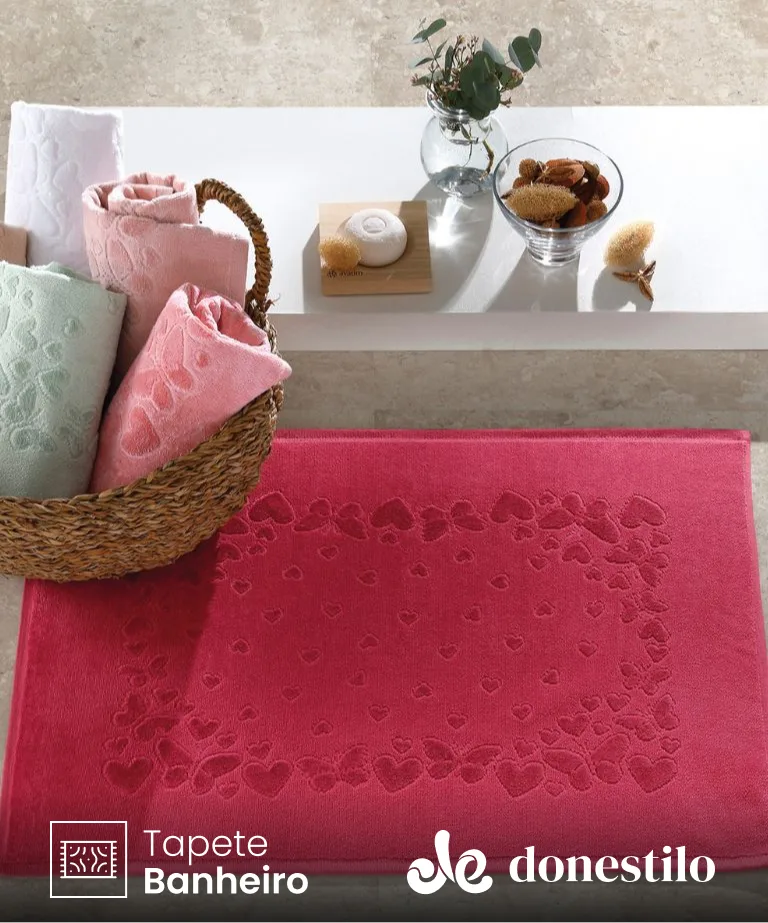 Tapete de Banheiro Romance FJ7520 Medindo 70X50 cm Döhler imagen