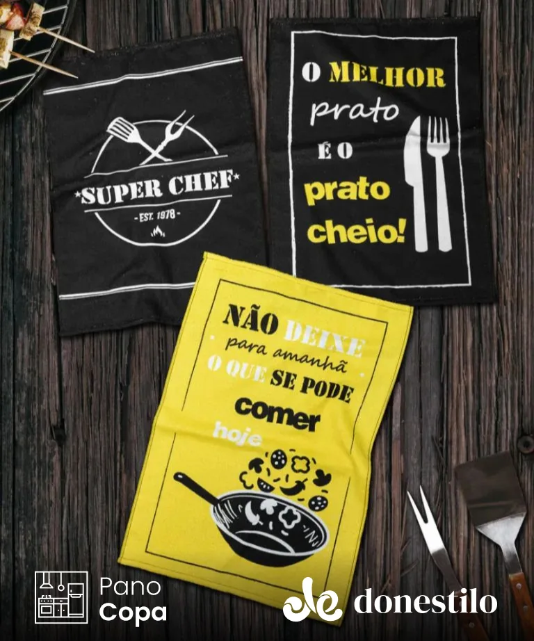 Pano de Copa Prata Super Chef 45X65 cm Döhler imagen