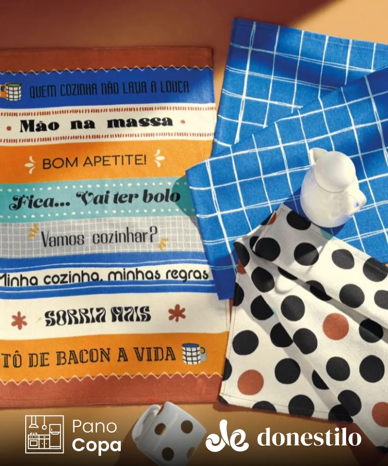 Pano de Copa Prata Bom Apetite 01 medidas 45X65 cm Döhler imagen