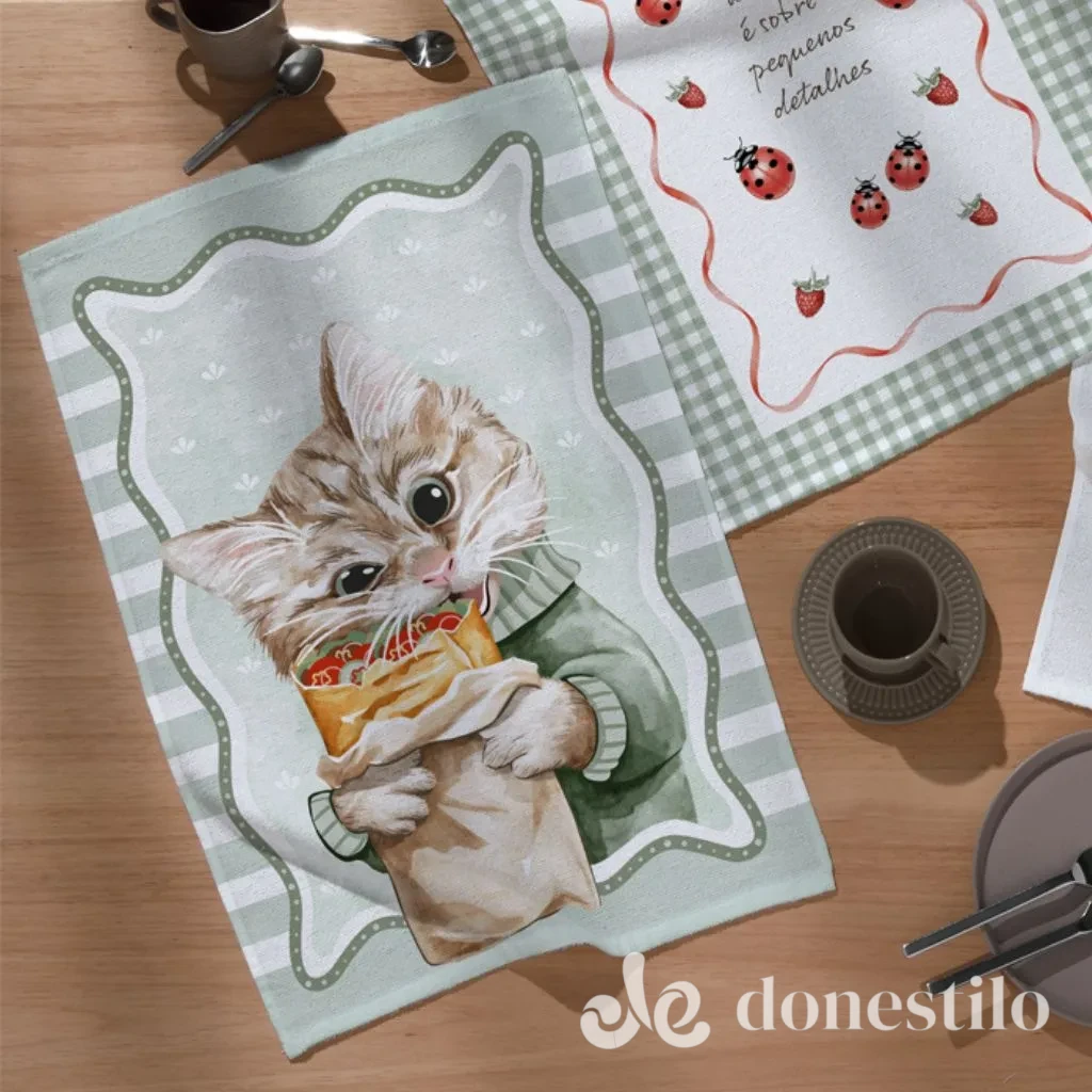 Pano de Copa Prata Fofuras 45X65 cm Döhler galeria