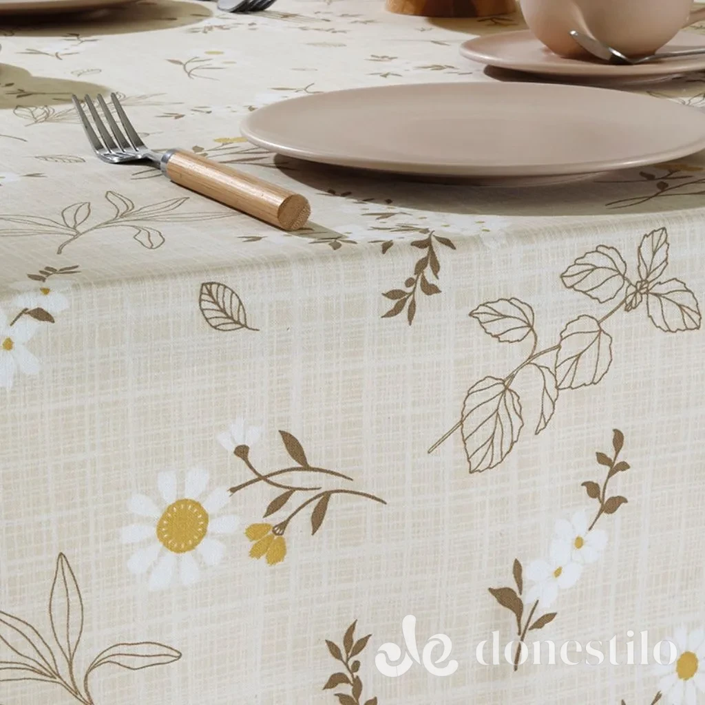 Toalha de Mesa Quadrada Athenas Esmeralda 1,40X1,40 m Döhler galeria