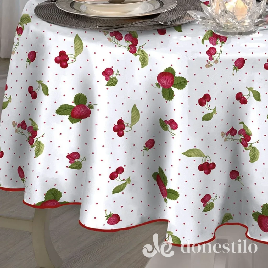 Toalha de Mesa Redonda Athenas Iolanda 1,60 m Döhler galeria