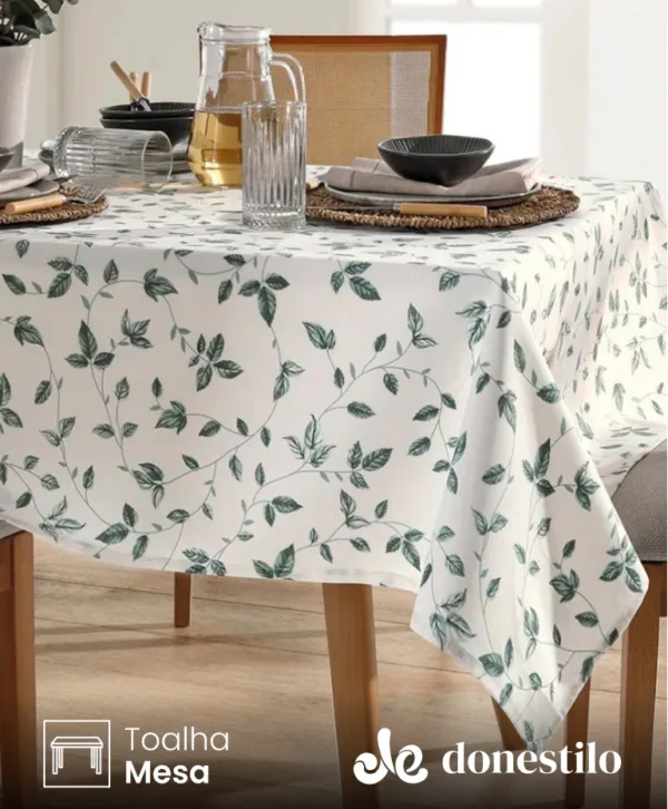 Imagem Toalha de Mesa Athenas Botanica 01 - 1,40x1,40 M Dohler