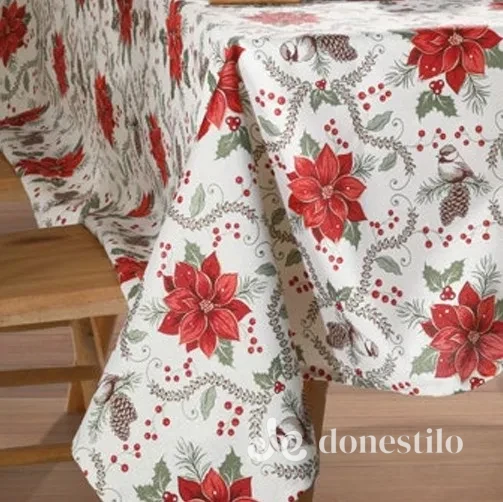 Toalha de Mesa Celebra Estampado 1,60m x 1,60m Natal 128 - Imagem 2