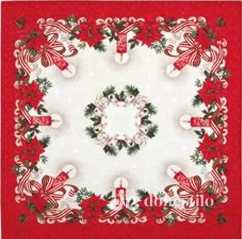 Toalha de Mesa Athenas Estampado 78x78cm Natal 120 - Imagem 3