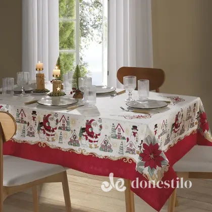 Toalha de Mesa Athenas Estampado 1,60m x 2,50m Natal 119